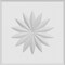Ekena Millwork Standard Sedgwick Flower Rosette With Rounded Edge, 7"W x 7"H x 1"P ROSP070X070X100SDG11 - alternate 4
